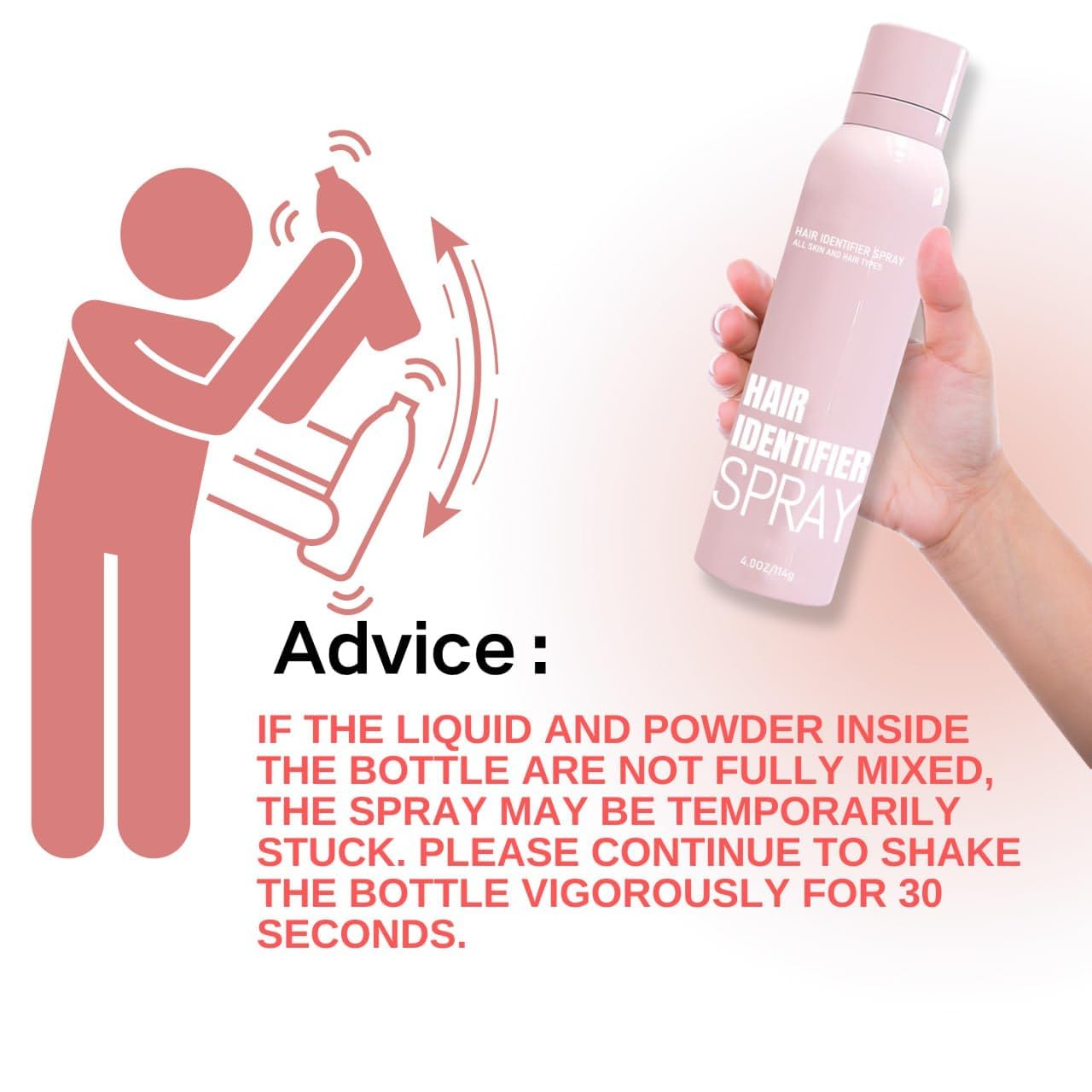 Hair Identifier Spray with 4 Pcs Razor