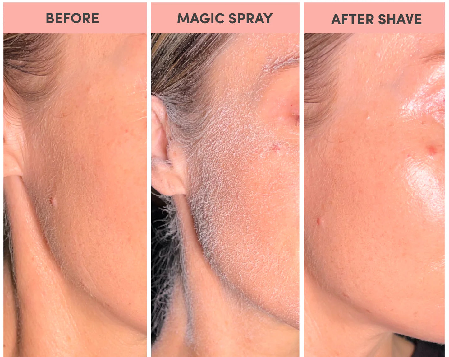 Hair Identifier Spray with 4 Pcs Razor